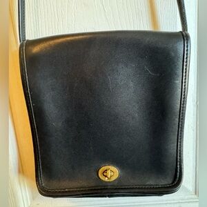 Vintage Coach Crossbody Black